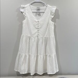 Joie White Sleeveless Ruffled Mini Dress Size XS EUC
